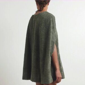 Simone Fan ~Terry CAPE Cover-Up - Olive Green